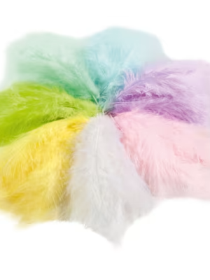 Bastelfedern, pastell, 100 g