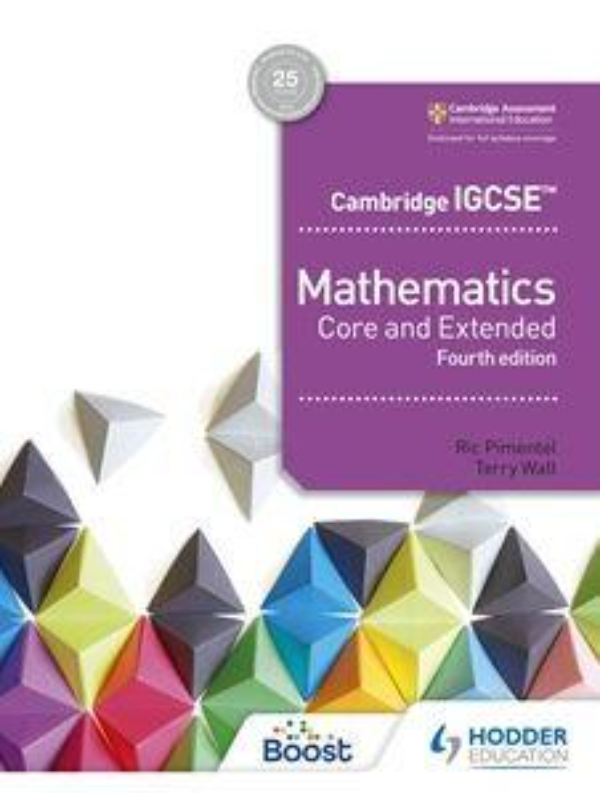 9781510421684 Cambridge IGCSE Mathematics Core and Extended 4th edition - Image 1