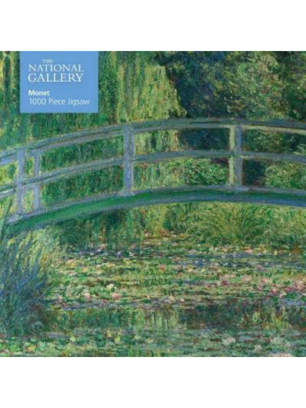 9781787552197 Adult Jigsaw Puzzle National Gallery Monet: Bridge Over Lily Pond - Image 1