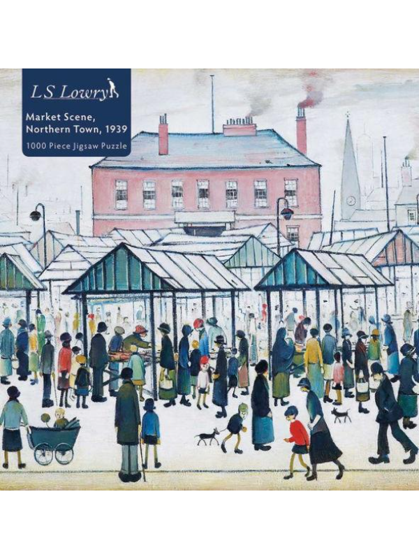 9781839642876 Adult Jigsaw Puzzle L.S. Lowry: Market Scene, Northern Town, 1939 - Image 1