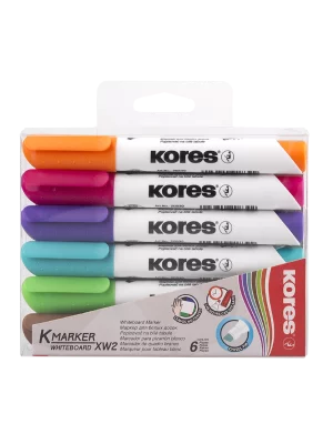 Marker za belu tablu XW2, kosi vrh, mix više boja, 6/1 u plastičnoj kutiji