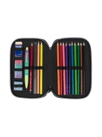 081264SN1P Filled double decker pencil case Sunset, pink - Image 2