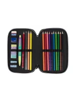 081264SN1GR Filled double decker pencil case Sunset, green - Image 2