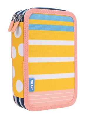 081264SM2 Filled double decker pencil case Swims 2 special series, pink and yellow