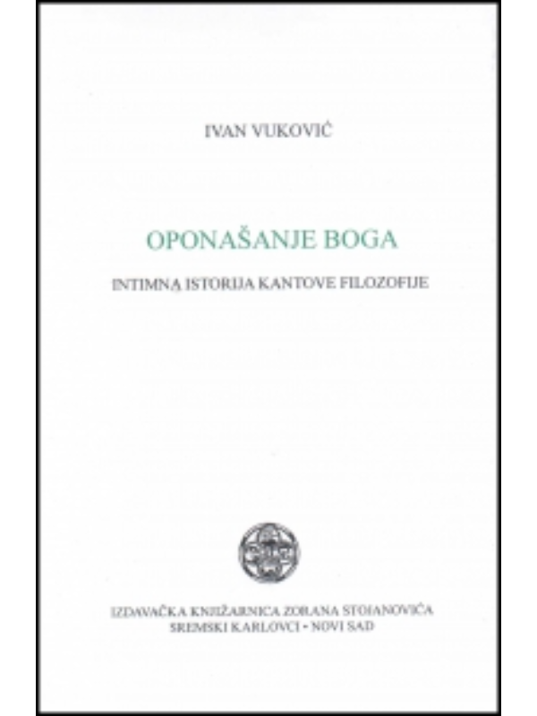 K9788675431138 Oponašanje boga. Intimna istorija Kantove filozofije - Image 1