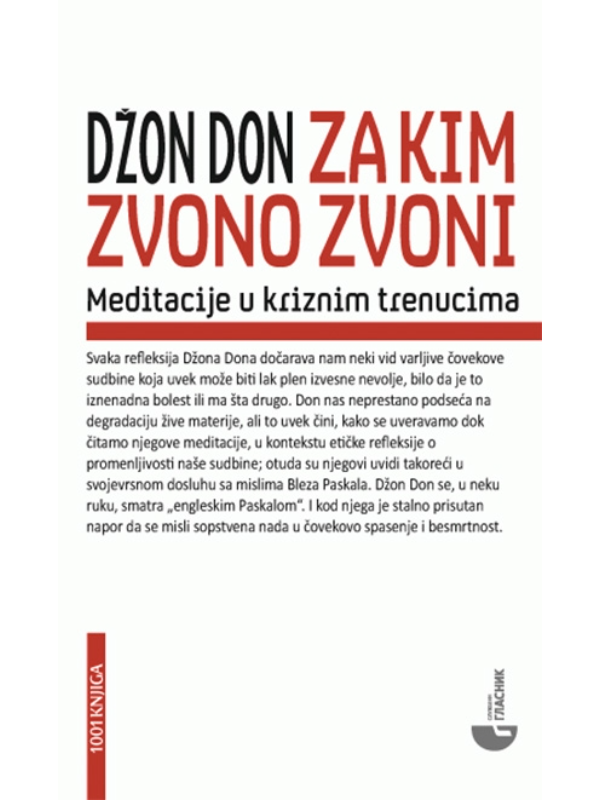 978865190938 Za kim zvono zvoni: meditacije u kriznim trenucima sa razajašnjenjima i molitvama - Image 1