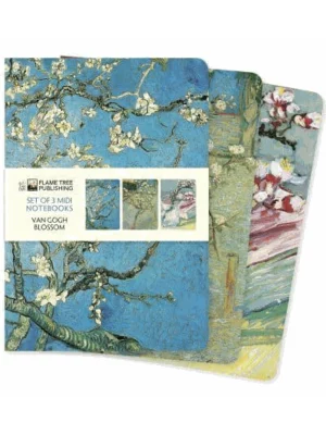 Vincent van Gogh: Blossom Set of 3 Midi Notebooks