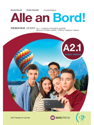 Alle an bord A2.1: nemački jezik za sedmi razred, radna sveska