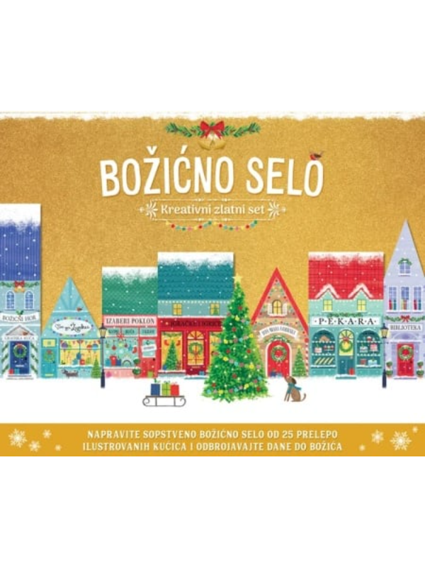 9788610051339 Božićno selo – kreativni zlatni set - Image 1