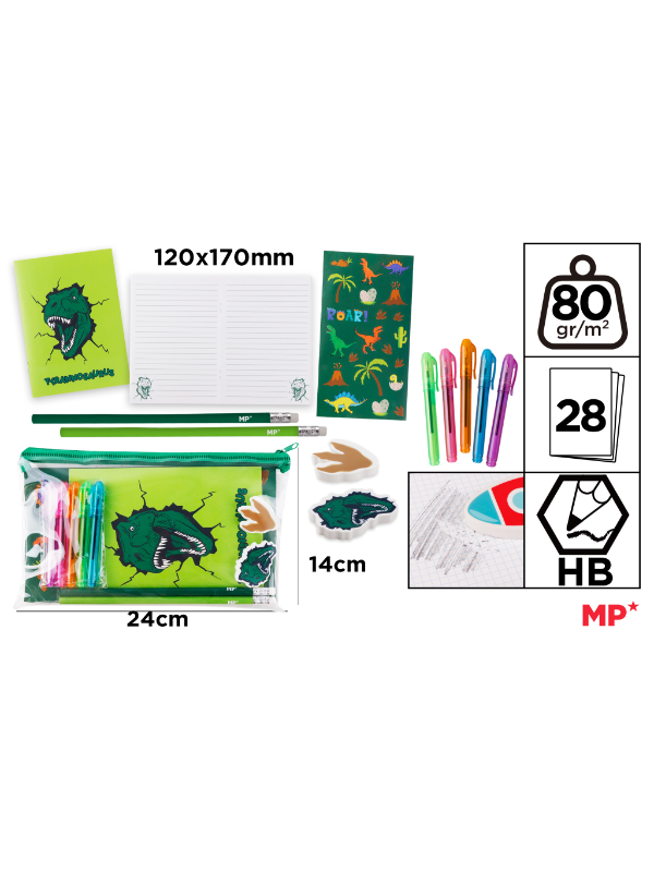 8435250945542 Kreativni Pisaći Set Dino - Image 1