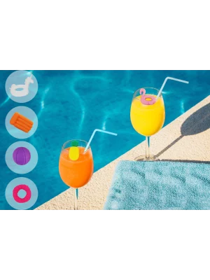 Obeleživač za čašu bazen