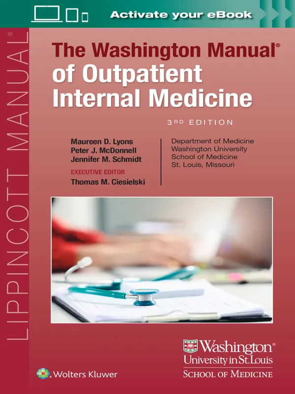 9781975180515 The Washington Manual of Outpatient Internal Medicine 3rd edition - Image 1