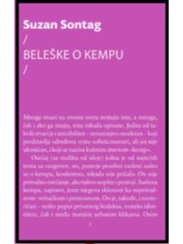 9788681042472 Beleške o kempu - Image 1