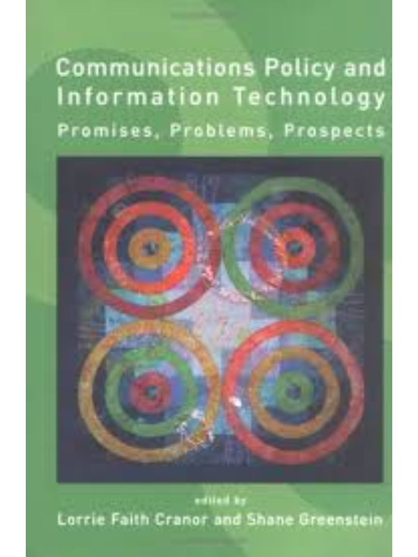 9780262033008 Communications Policy and Information Technology - Image 1