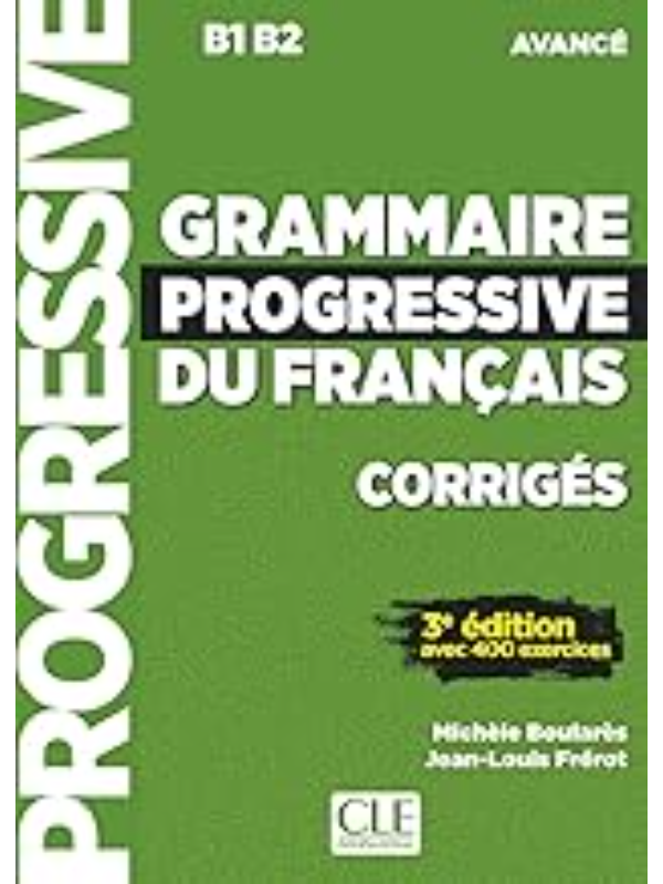 9782090381986 GRAMMAIRE PROGRESSIVE AVANCE CORRIGES - Image 1